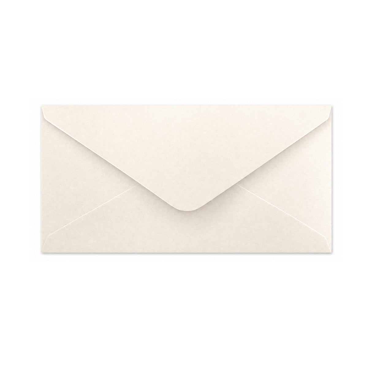 Enveloppe couleur huître - Rabat Pointu 110x220 mm (DL)