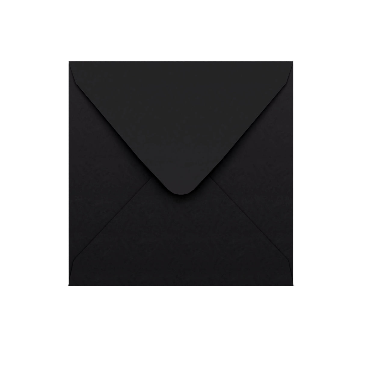 Enveloppe noire à rabat en pointe 155x155 mm