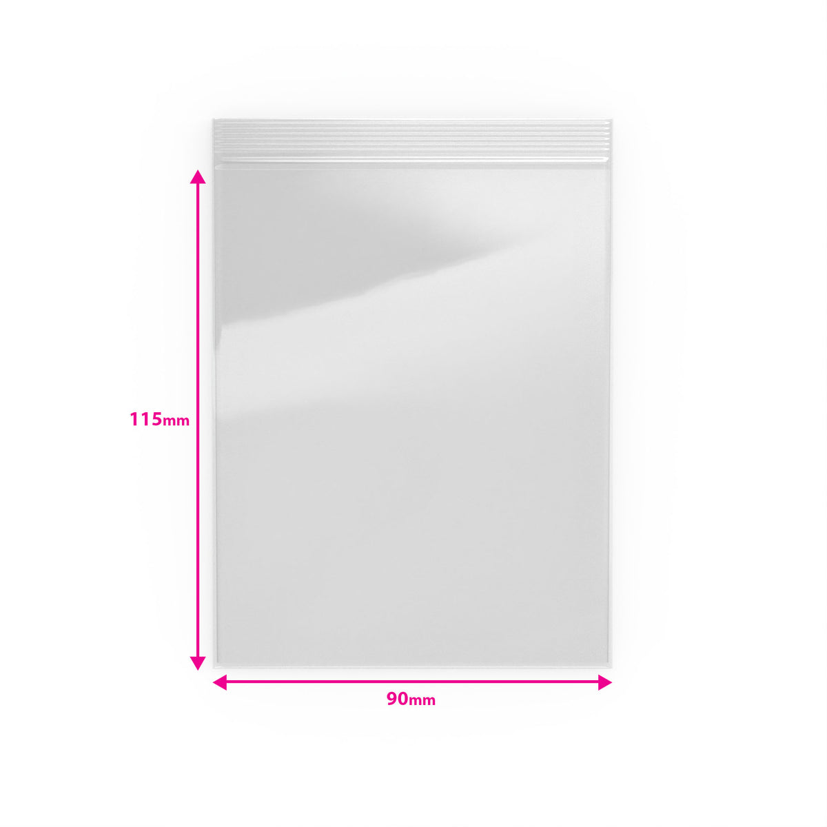 Sachets transparents Zip