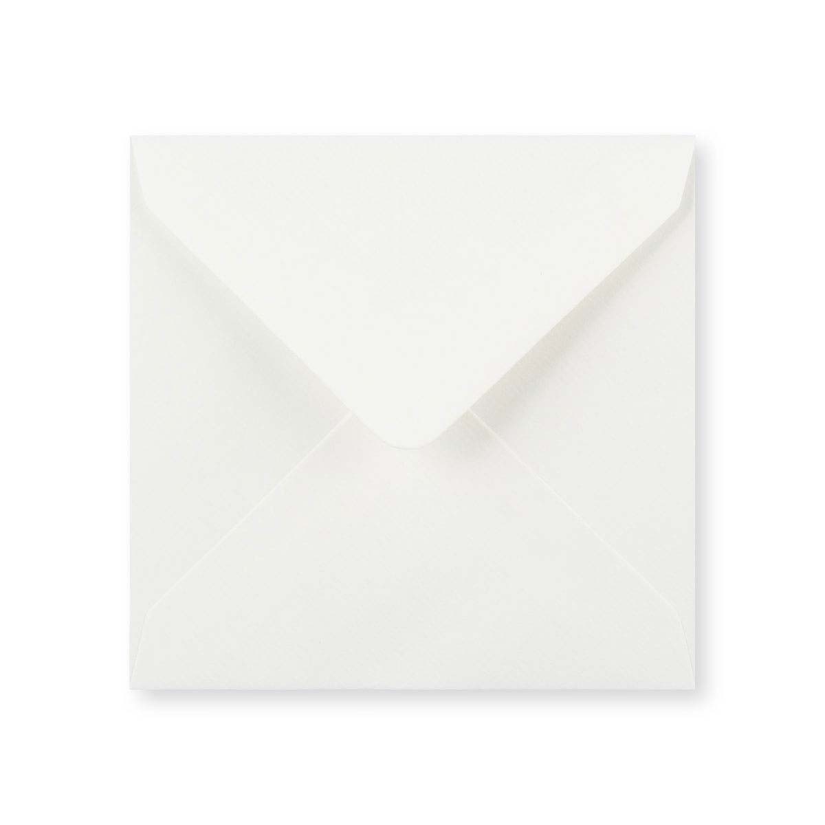 Enveloppe blanche vergée légère (90 g/m²) 130x130 mm