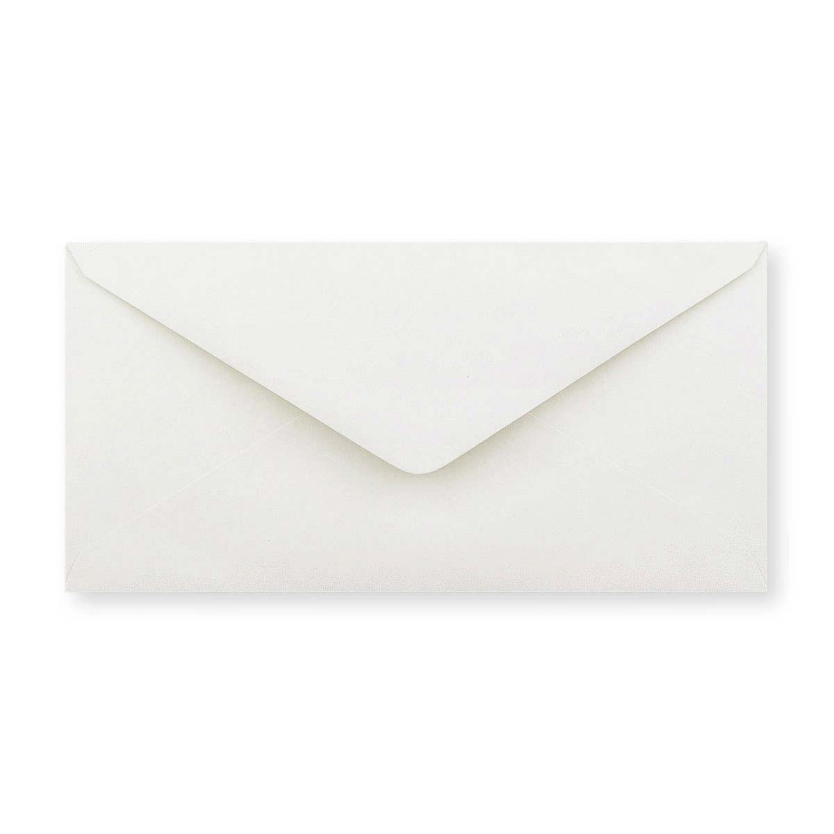 Enveloppe blanche vergée légère (90 g/m²) 110x220 mm (DL)