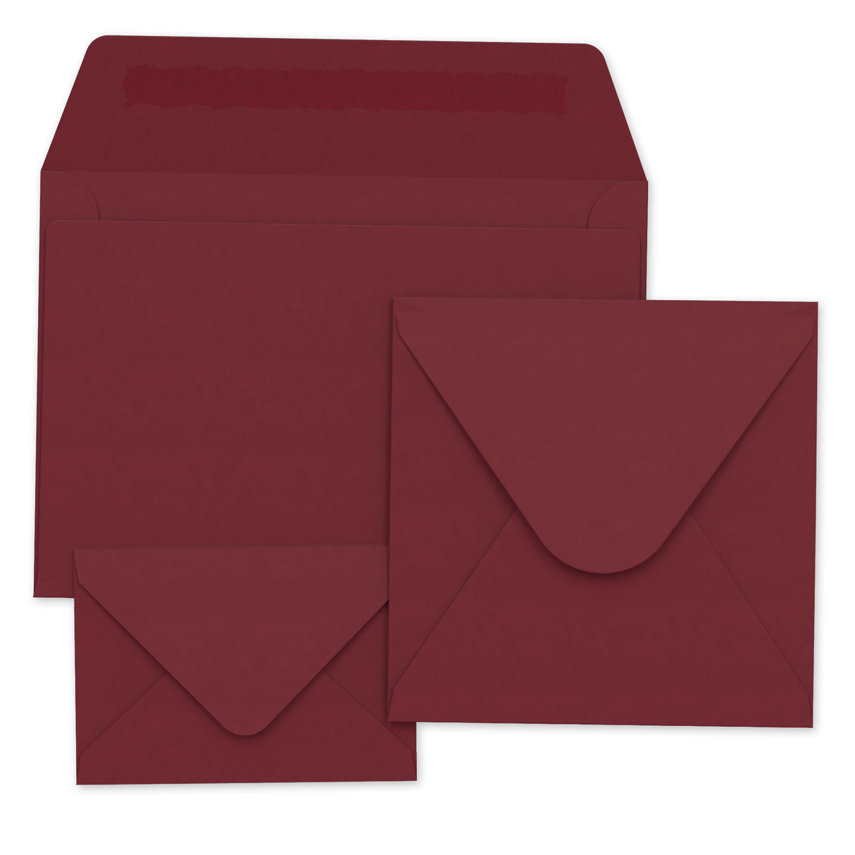 Enveloppes couleur bordeaux