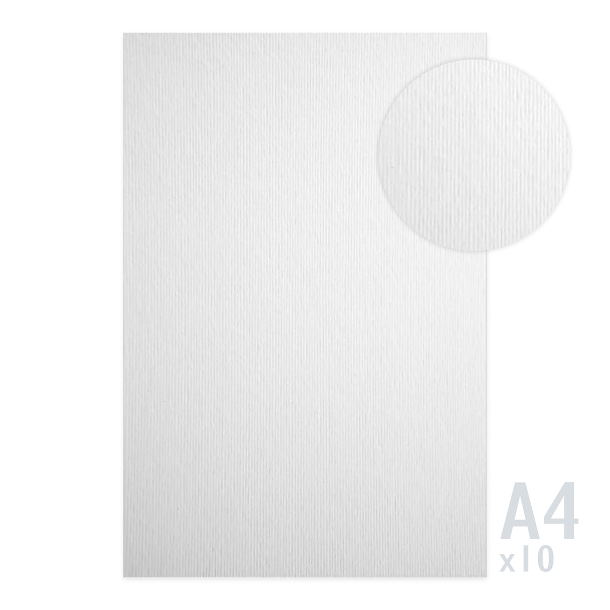 Papier texturé lin 215g/m² - 10 feuilles A4