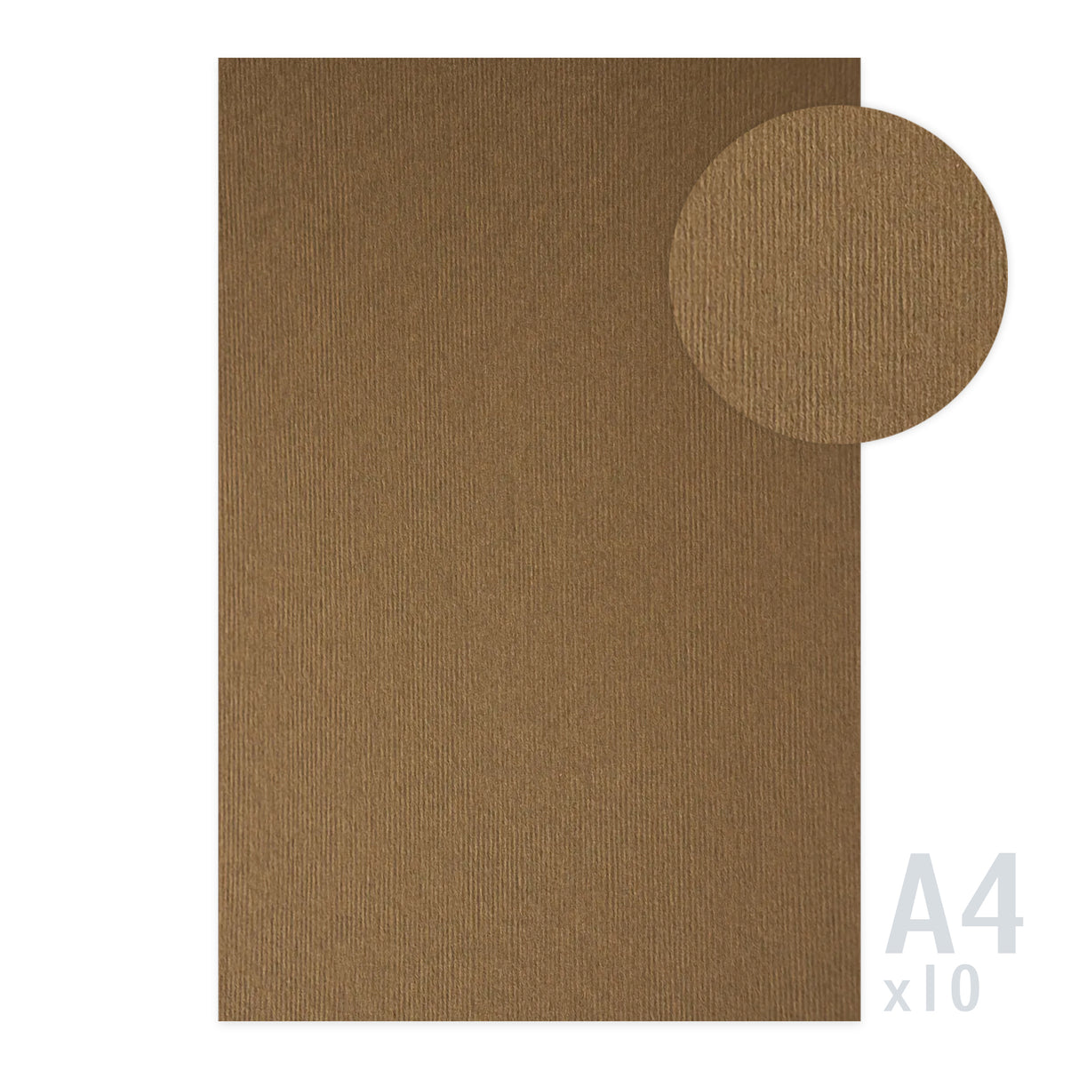 Papier texturé lin 215g/m² - 10 feuilles A4