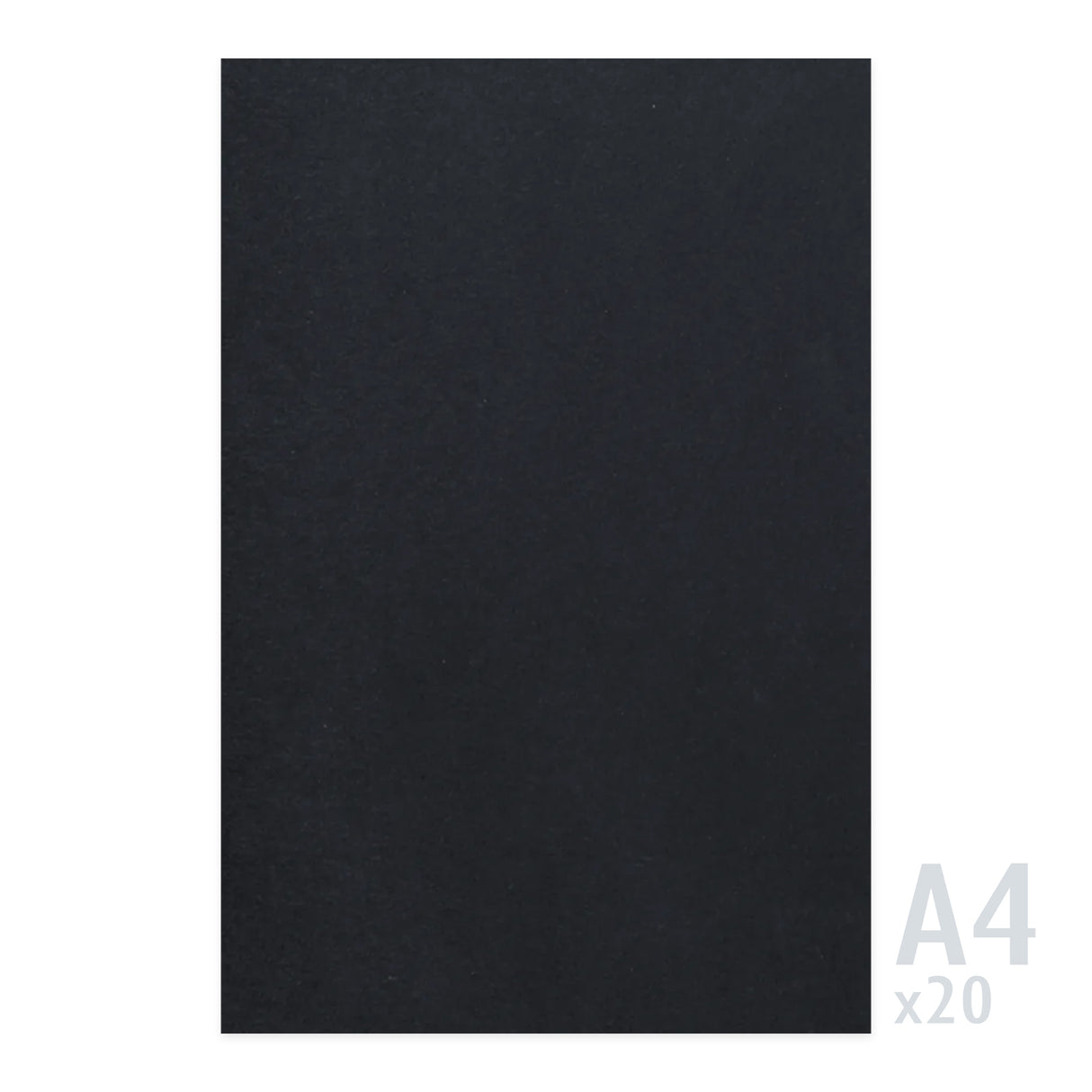 Papier noir 225g/m² - 20 feuilles A4