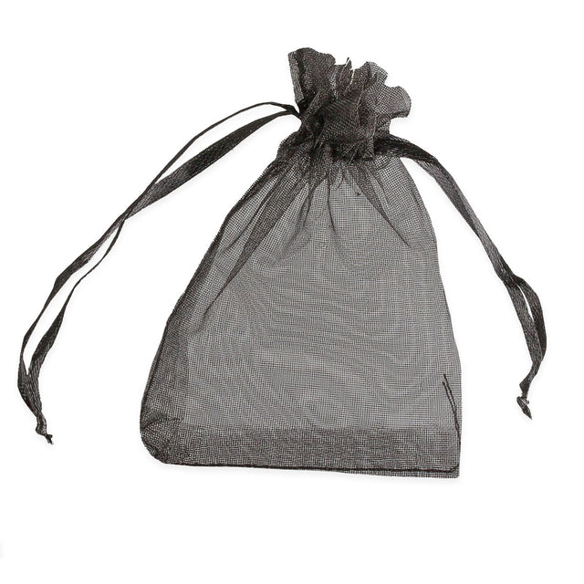 Organza Bags Black 90 x 70 mm