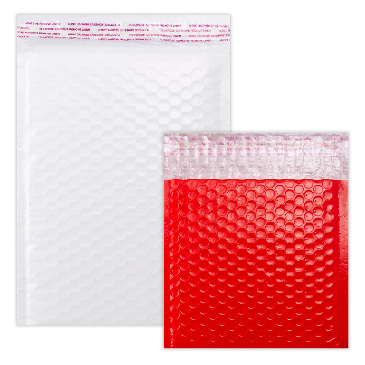 Sachets à bulles poly couleur glacés
