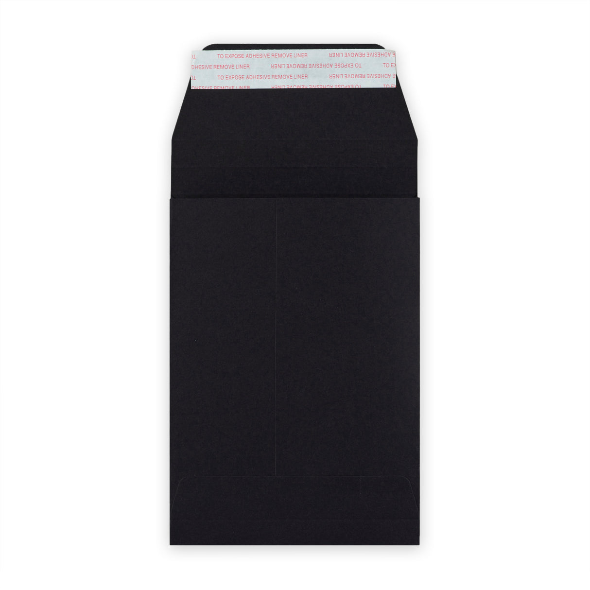 Enveloppe noir à soufflet 162x114x25 mm (C6)