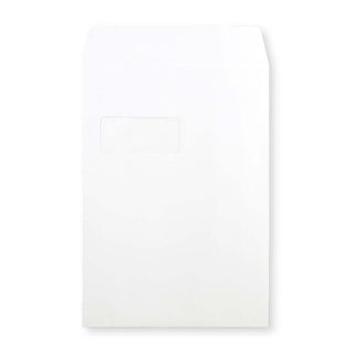 324x229 mm (C4) Enveloppe Post Marque blanche avec fenêtre