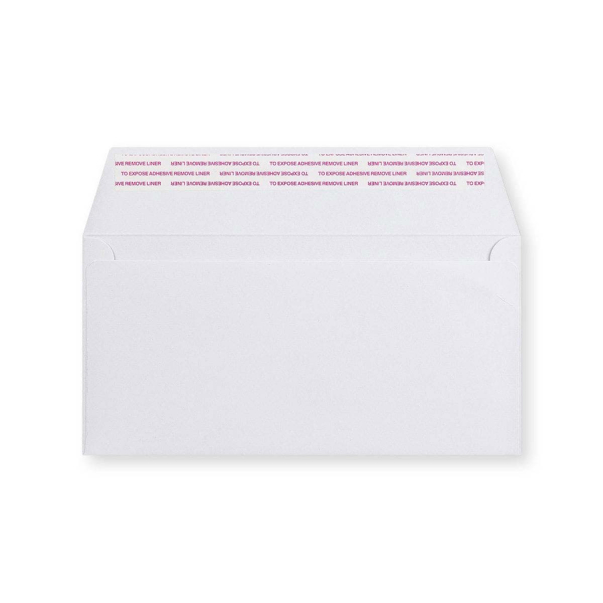 Enveloppe blanche cartonnée 110x220 mm (DL)