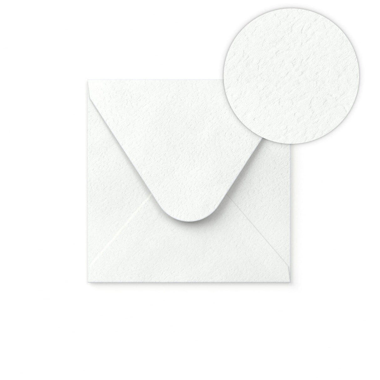Enveloppe blanche avec effet martelé 110x110 mm
