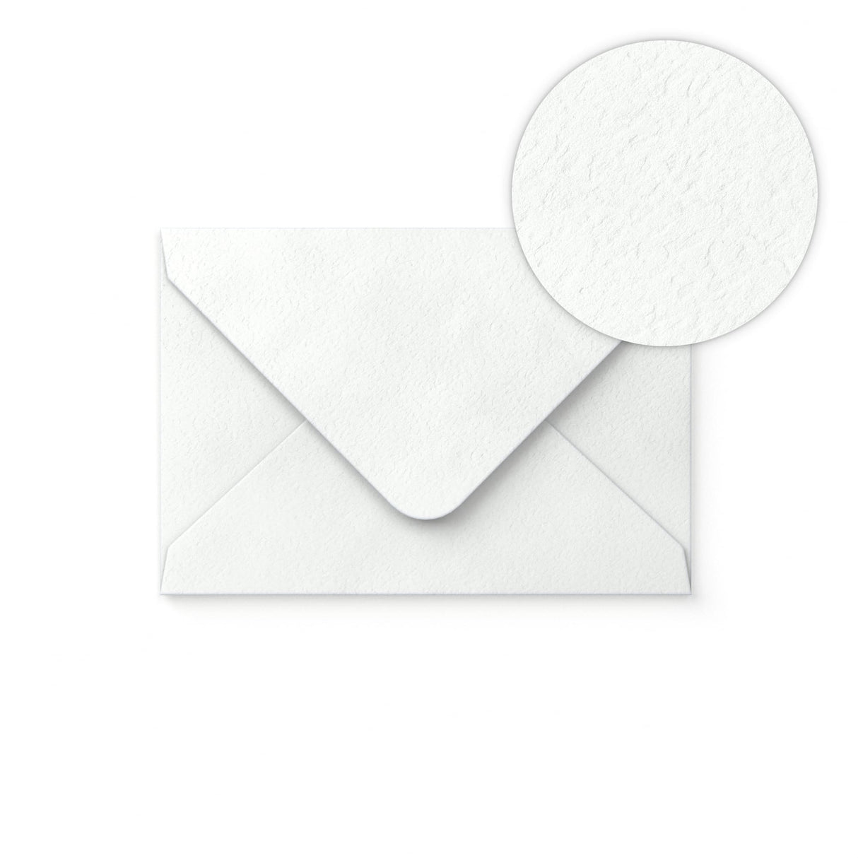 Enveloppe blanche avec effet martelé 65x94 mm