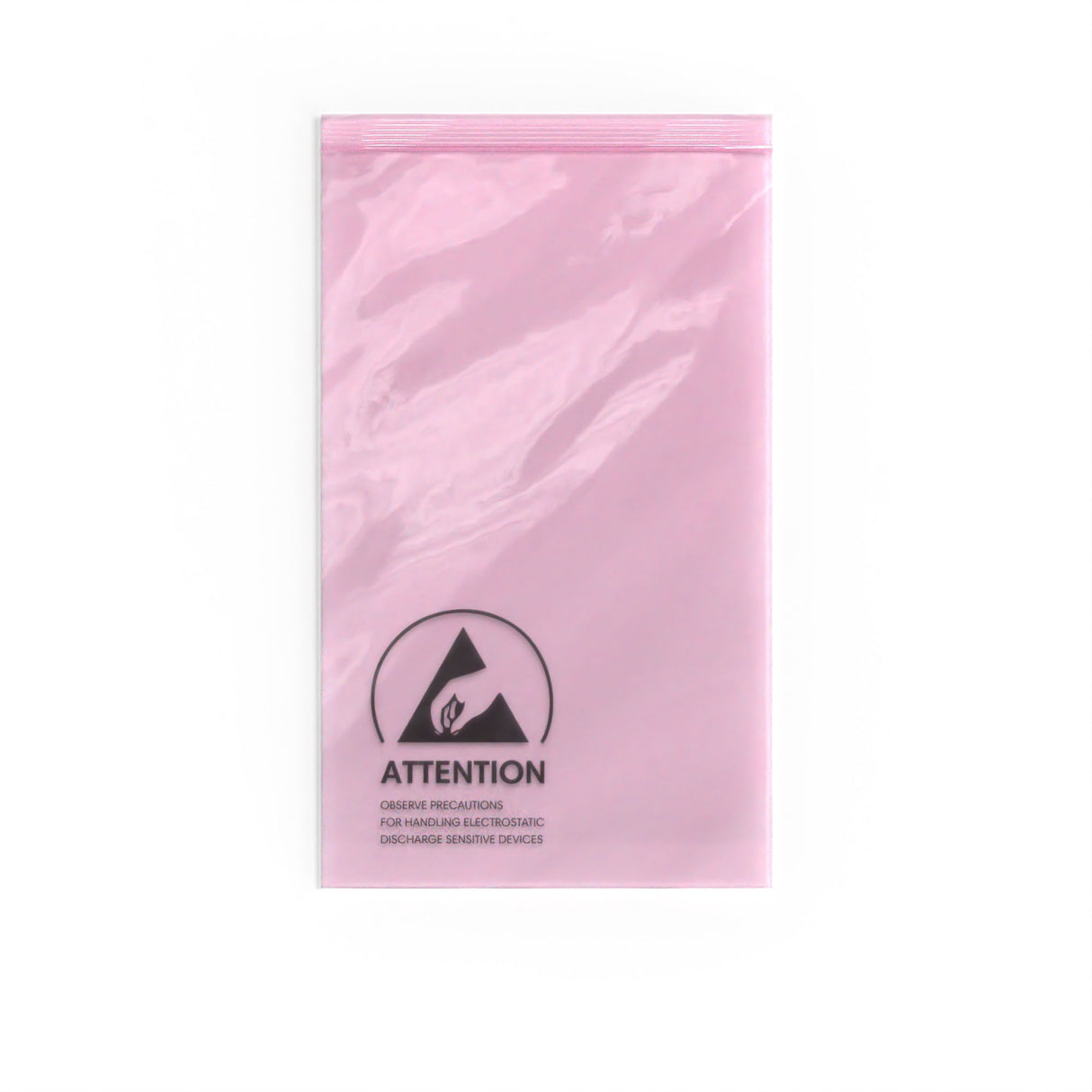 Sacs antistatiques roses (ESD) avec joint grip