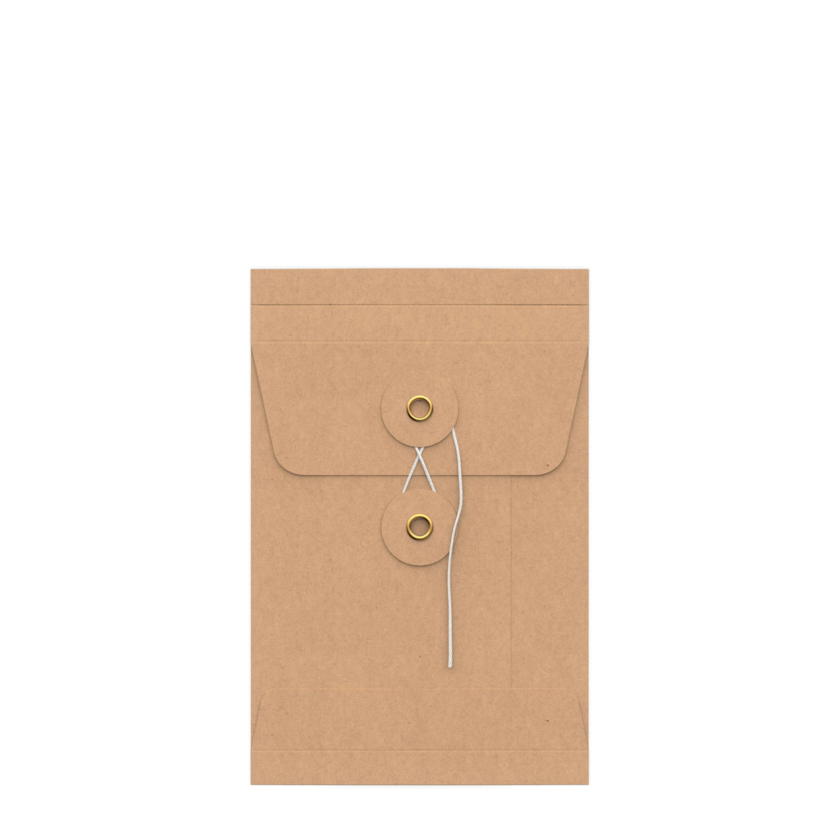 Enveloppes à soufflet à rondelle et ficelle - Fermeture Japonaise