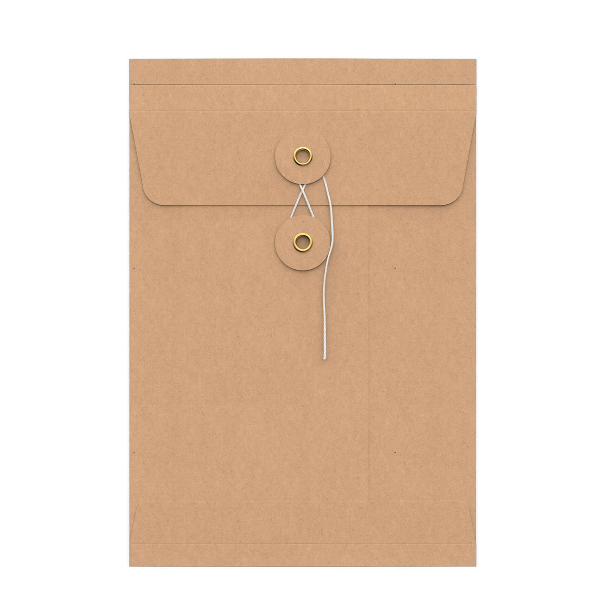 Enveloppes à soufflet à rondelle et ficelle - Fermeture Japonaise