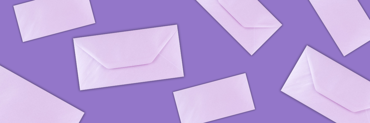 Enveloppes lilas