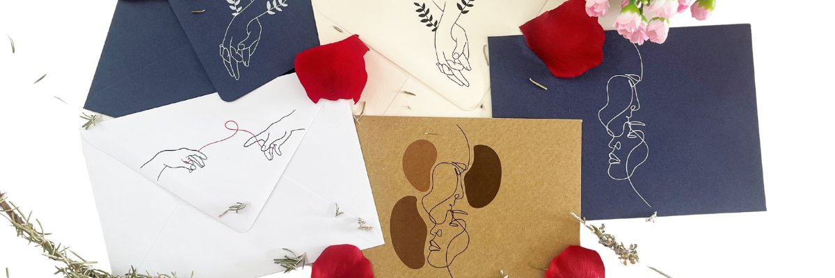Enveloppes pour la Saint-Valentin