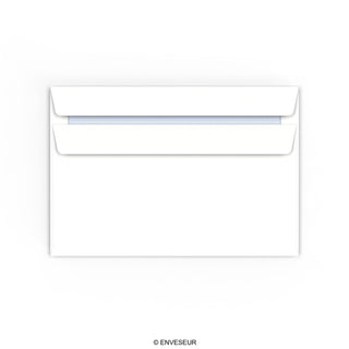 Enveloppe blanche à fenêtre 114x162 mm (C6)