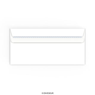 Enveloppe blanche 110x220 mm (DL)