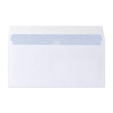 Enveloppe blanche avec impression intérieure – fenêtre 110x220 mm (DL) 100gsm