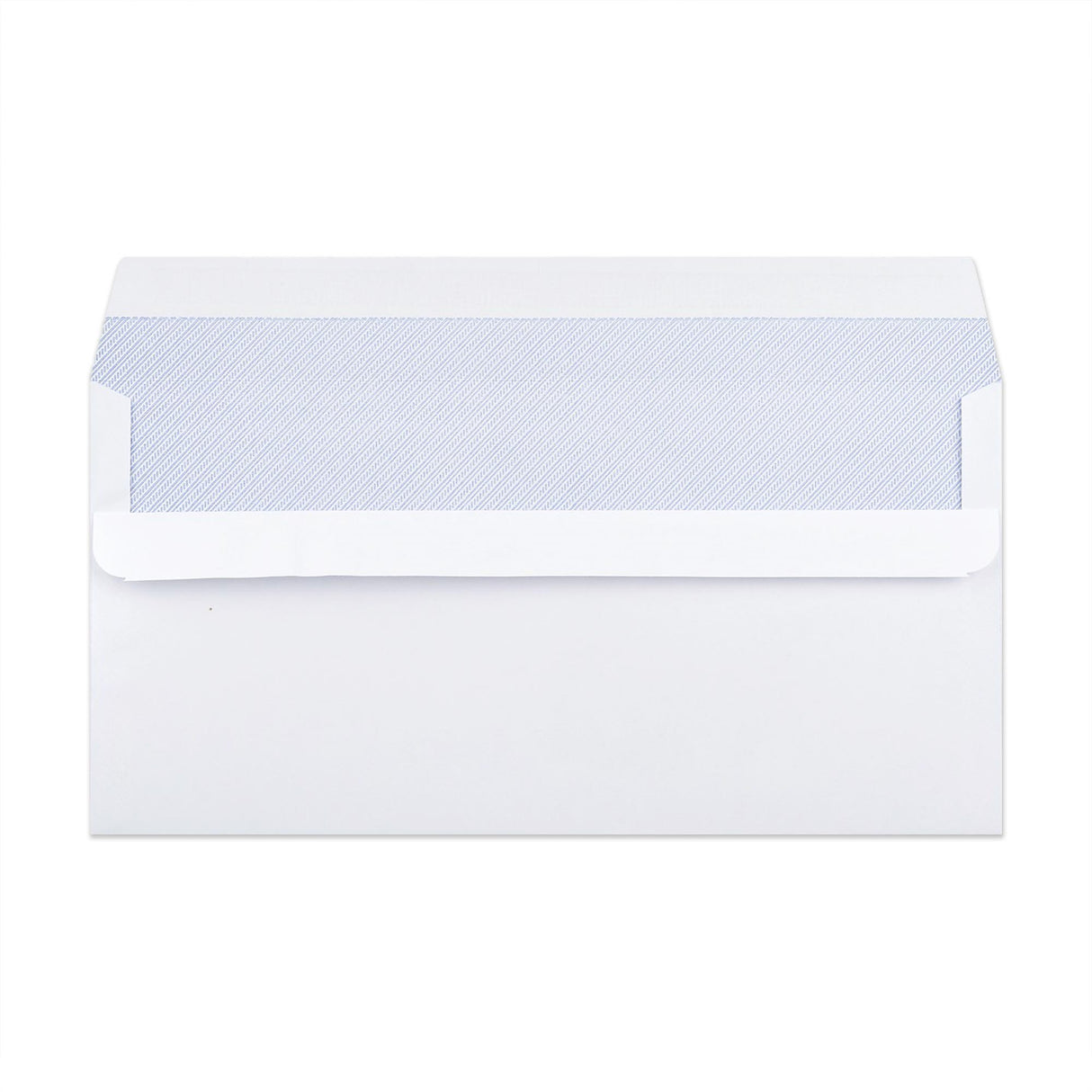 Enveloppe blanche avec impression intérieure – fenêtre 110x220 mm (DL) 90gr/m²