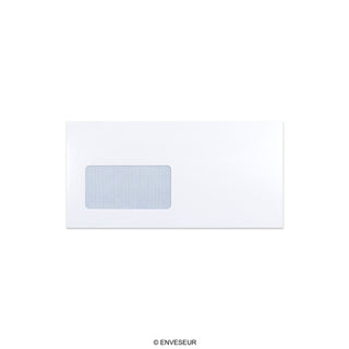 Enveloppe blanche 114x229 mm