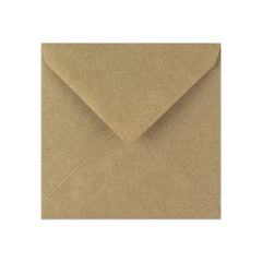 Enveloppe kraft striée 130x130 mm