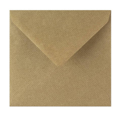 Enveloppe kraft striée 155x155 mm