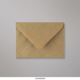 Enveloppe kraft striée 82x113 mm (C7)