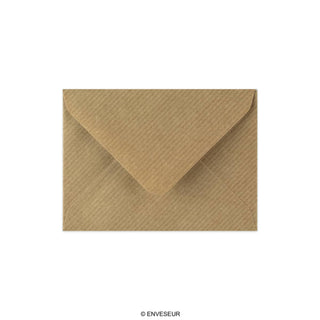 Enveloppe kraft striée 82x113 mm (C7)