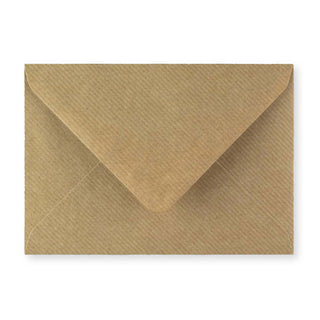 Enveloppe kraft striée 114x162 mm (C6)