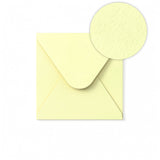 Enveloppe Ivoire avec effet martelé 130 x 130 mm