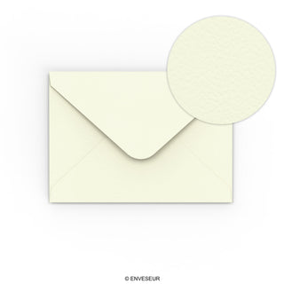 Enveloppe Ivoire avec effet martelé 133x184 mm