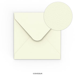 Enveloppe Ivoire Martelé Carré 155 x 155 mm