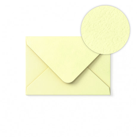 Enveloppe Ivoire avec effet martelé 65x94 mm