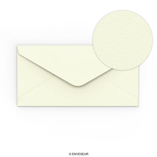 Enveloppe Ivoire avec effet martelé 110x220 mm (DL)