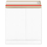 Enveloppes blanches en carton rigide