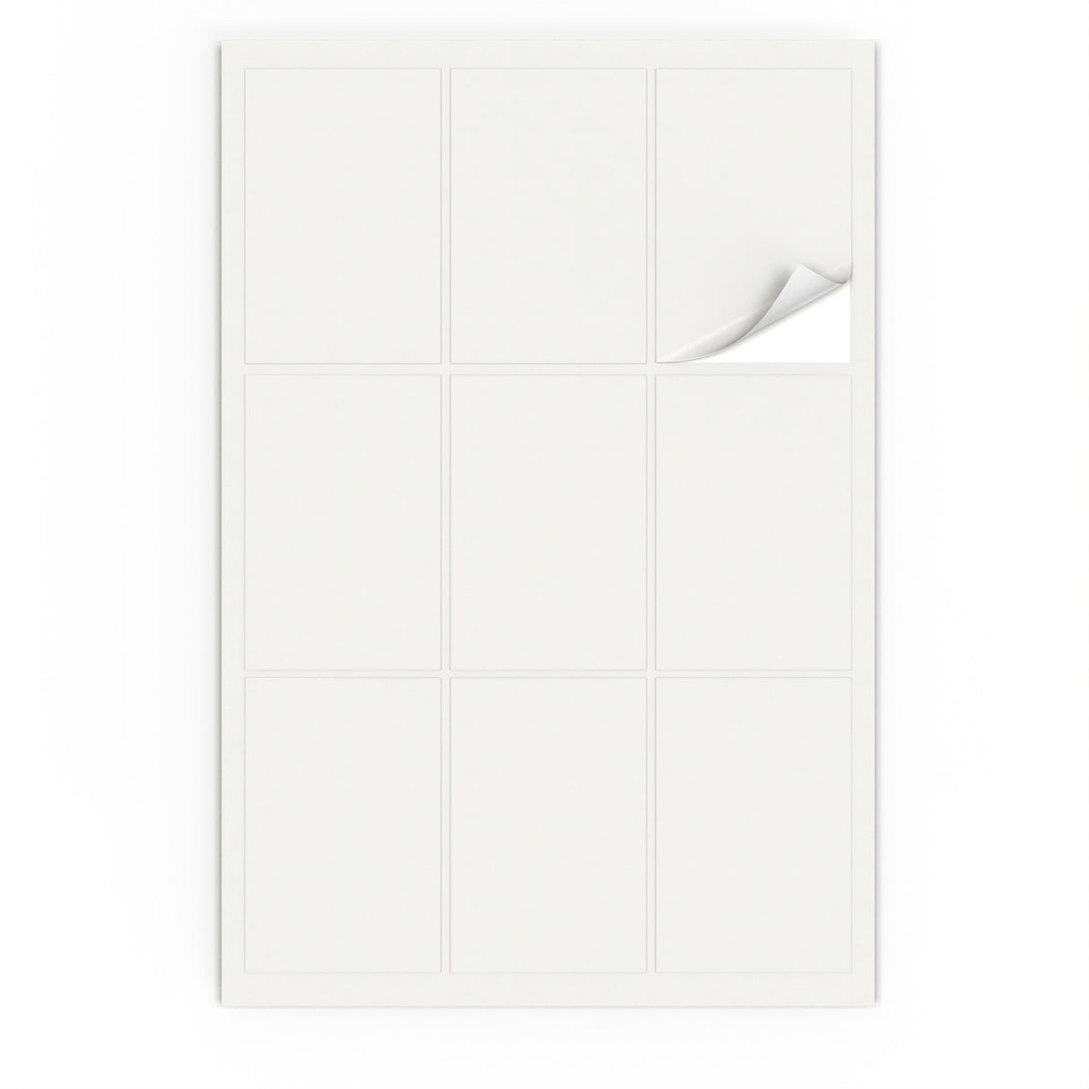 Étiquettes adhésives rectangulaires