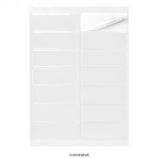 Étiquettes adhésives rectangulaires