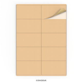 Étiquettes adhésives rectangulaires