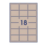 Étiquettes adhésives rectangulaires