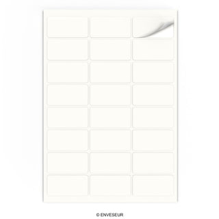 Étiquettes adhésives rectangulaires