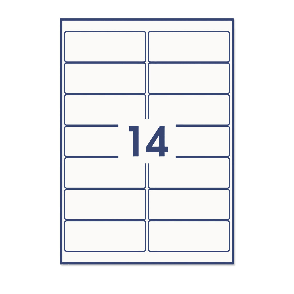 Étiquettes adhésives rectangulaires