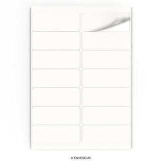 Étiquettes adhésives rectangulaires