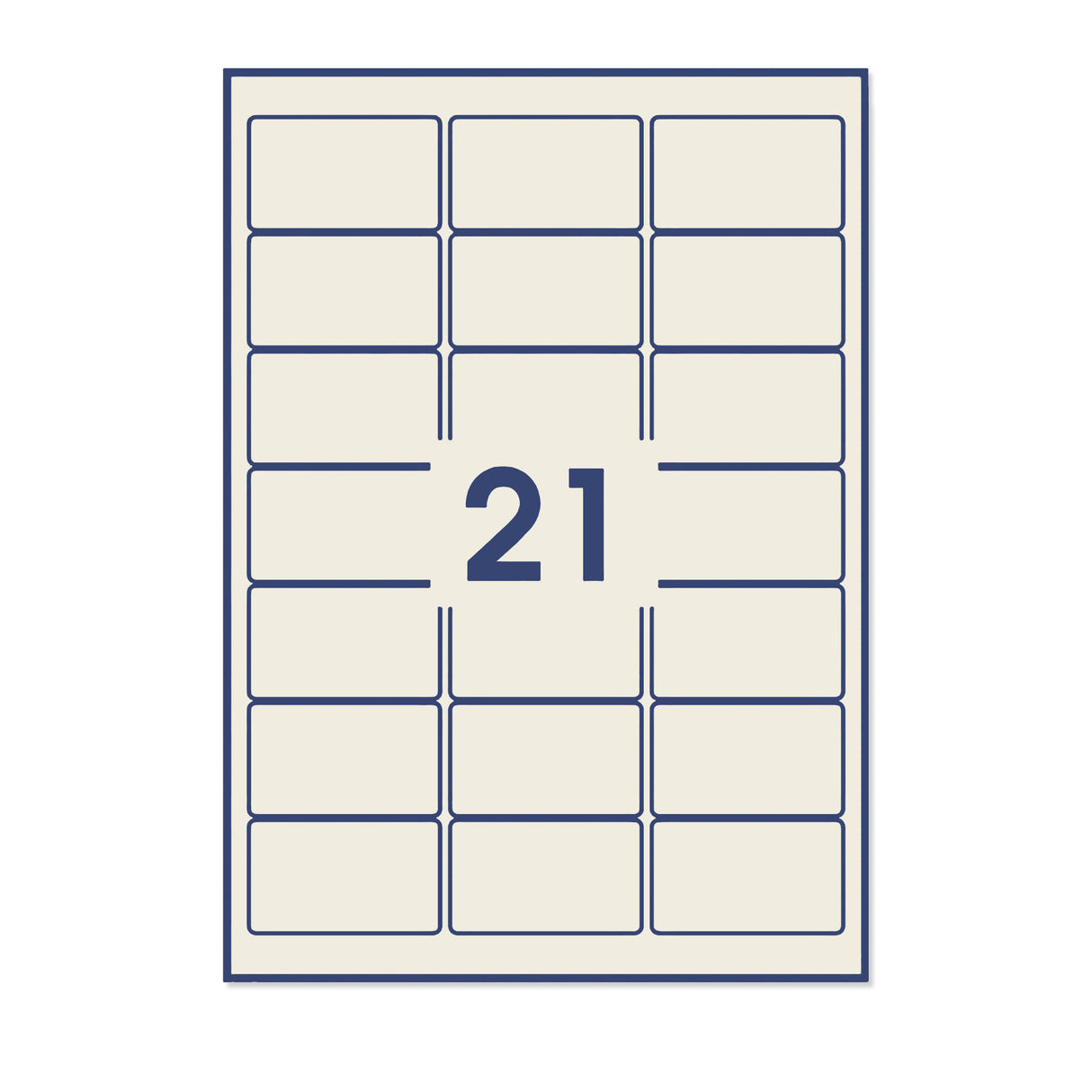 Étiquettes adhésives rectangulaires