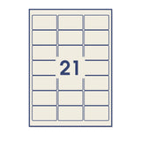 Étiquettes adhésives rectangulaires