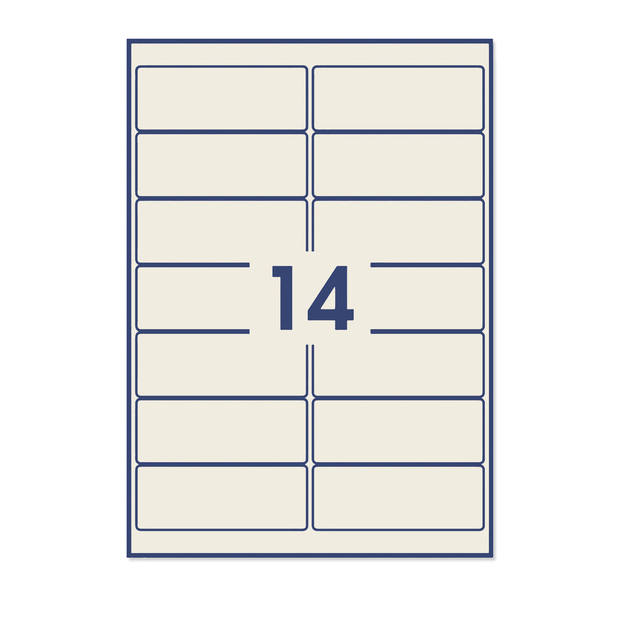 Étiquettes adhésives rectangulaires