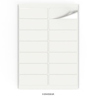 Étiquettes adhésives rectangulaires