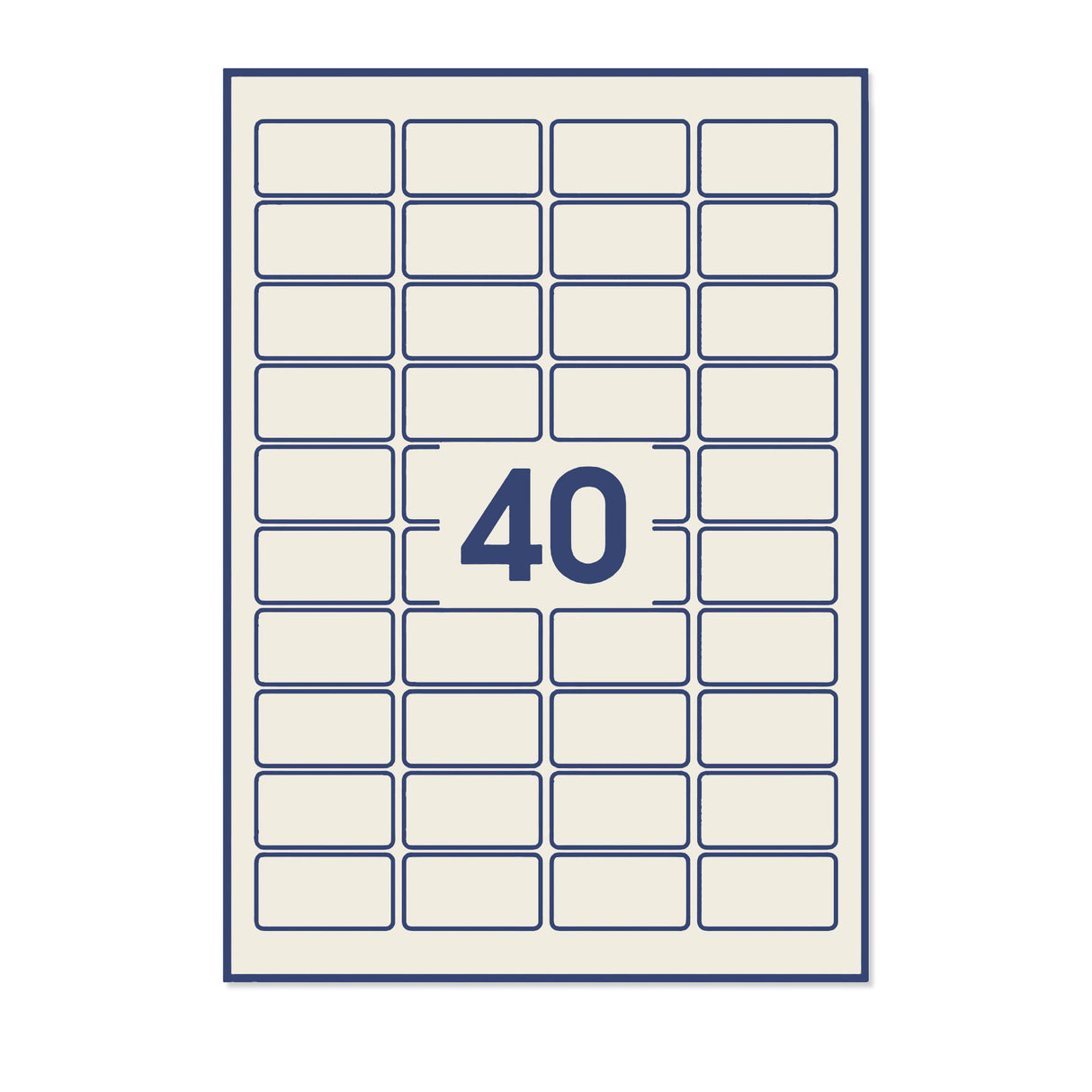 Étiquettes adhésives rectangulaires