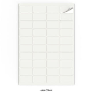 Étiquettes adhésives rectangulaires